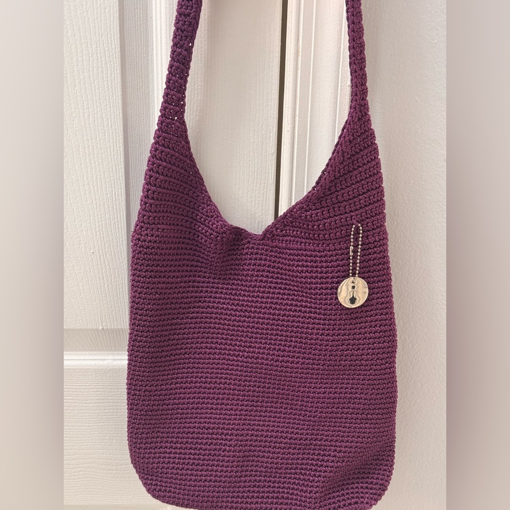 The Sak Purple Crochet Shoulder Bag